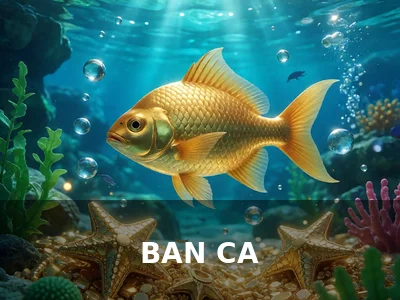 Sảnh bắn cá PG55 với đàn cá đầy màu sắc bơi lội dưới đáy biển ảo và các loại súng săn cá đa dạng